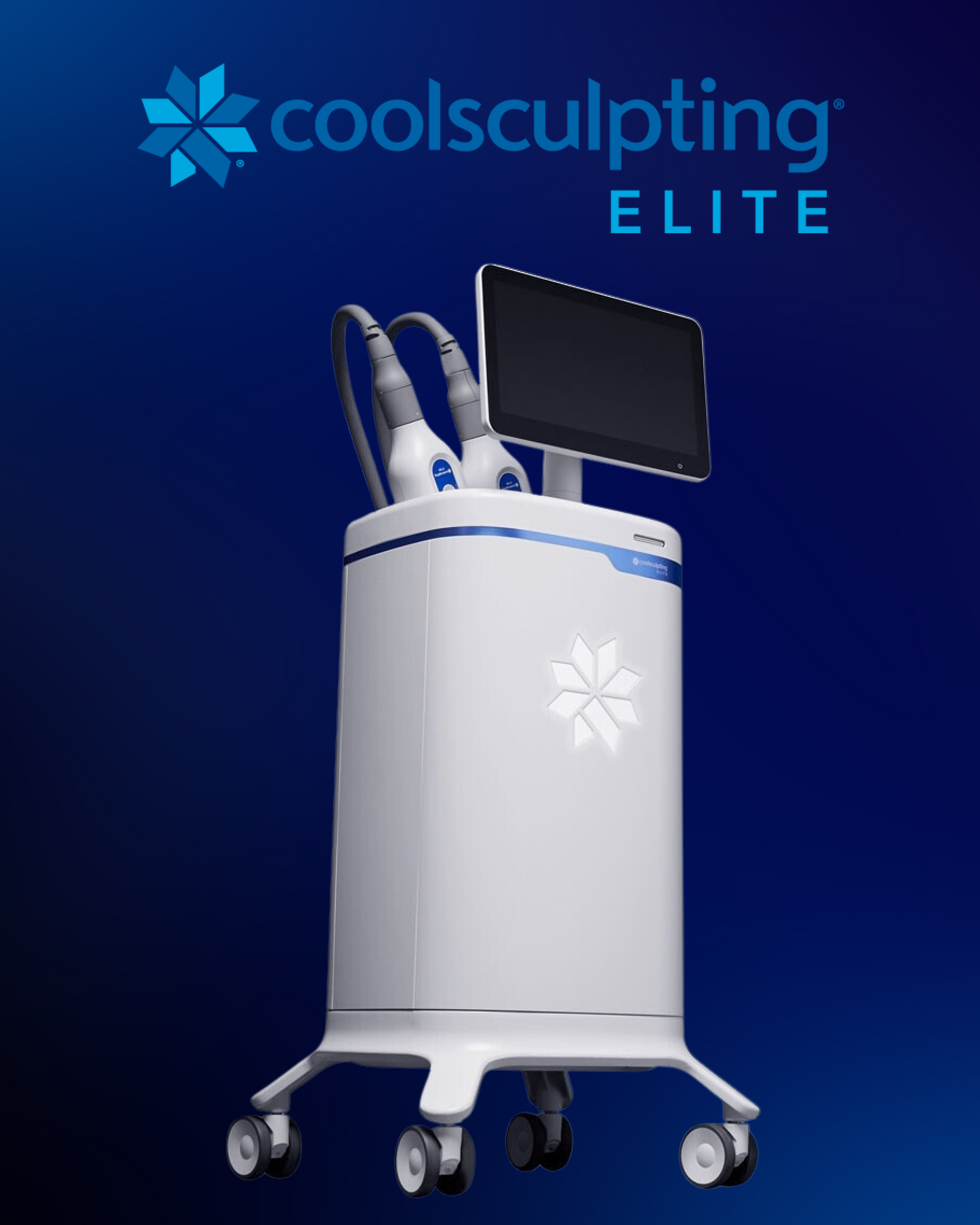 CoolSculpting Elite Logo and Machine CoolSculpting Elite Logo and Machine